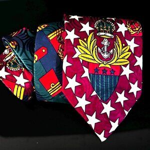 Dolce & Gabbana Tie Extraordinary Peek a Boo Pin Up Girl Medallion Shield Silk